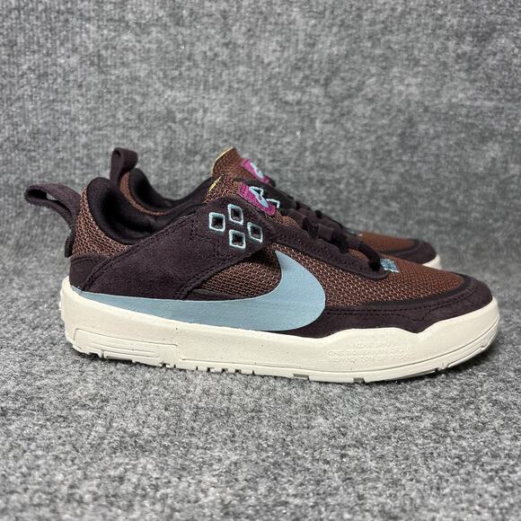 Nike Other - Nike SB Shoes Youth Size 2.5Y Brown Blue Mesh Suede Skateboarding FM4210-600